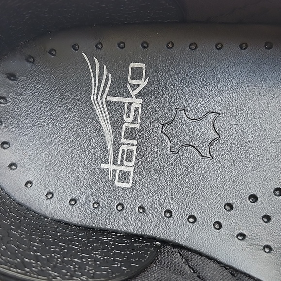 DANSKO PAVAN PROFESSIONAL BLACK NAPPA LEATHER CLOGS - Picture 8 of 11